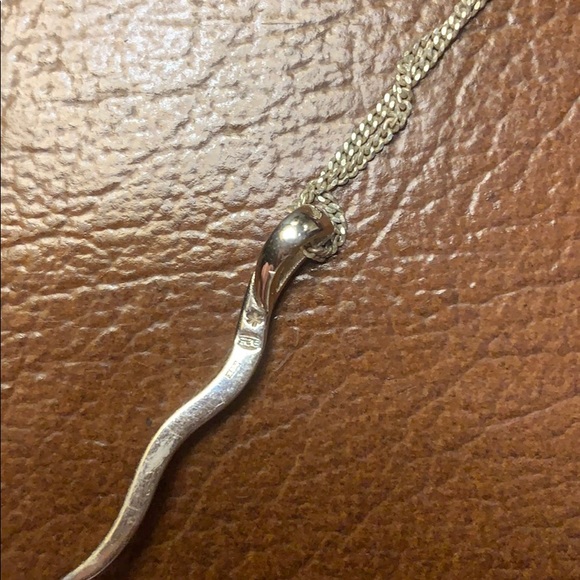 Silver necklace and pendant - Picture 3 of 4